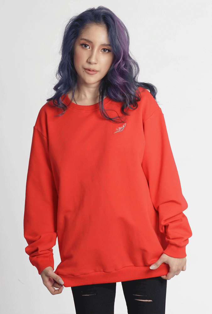 Golden Culture Autumn  Girl Sweatshirt (Red)